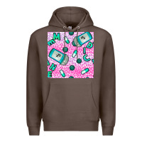 Coffee Western Medicine Seamless Pattern Premium Hoodie - BundleAndBundleShop