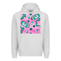 Dove Grey Western Medicine Seamless Pattern Premium Hoodie - BundleAndBundleShop