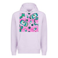 Lilac Western Medicine Seamless Pattern Premium Hoodie - BundleAndBundleShop