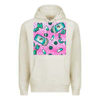Oatmeal Heather Western Medicine Seamless Pattern Premium Hoodie - BundleAndBundleShop