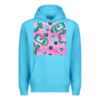 Ocean Blue Western Medicine Seamless Pattern Premium Hoodie - BundleAndBundleShop