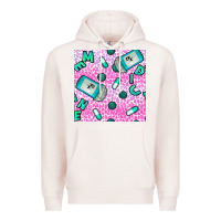 Pale Pink Western Medicine Seamless Pattern Premium Hoodie - BundleAndBundleShop