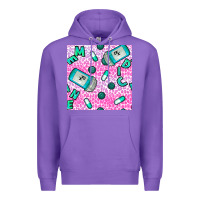 Purple Western Medicine Seamless Pattern Premium Hoodie - BundleAndBundleShop