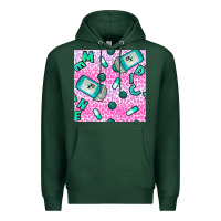 Sports Green Western Medicine Seamless Pattern Premium Hoodie - BundleAndBundleShop