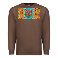 Chestnut mama bear with sunflowers and glasses license plate Premium Sweatshirt - Artiststas