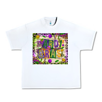 White mardi gras Urban Heavy Tee - CowGirlArtShop