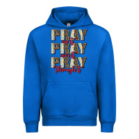 Cobalt pray on it pray over it pray through it Urban Hoodie - AdoDesignShop