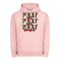 Pigment Salmon pray on it pray over it pray through it Urban Hoodie - AdoDesignShop