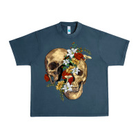 Midnight Navy nature skull Urban Heavy Tee - RanaPortraitStore