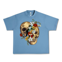 Pebble Blue nature skull Urban Heavy Tee - RanaPortraitStore