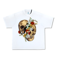 White nature skull Urban Heavy Tee - RanaPortraitStore