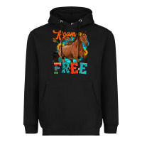 Black roam free galloping Heavyweight Hoodie - Artiststas