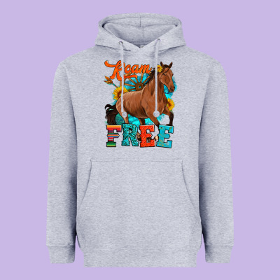 Roam Free Galloping Heavyweight Hoodie Designed By Artiststas