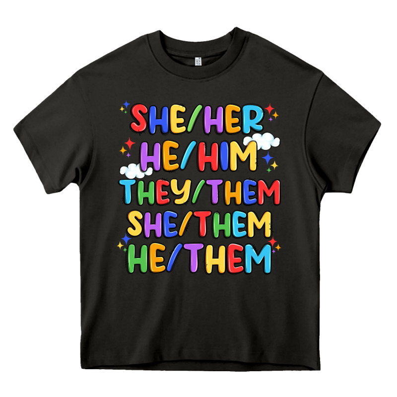 Pride Pronouns Heavy Core Tee by Artiststas | Teevron
