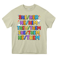 Mossy pride pronouns Heavy Core Tee - Artiststas