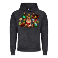 Vintage Black reindeer joy christmas Vintage Hoodie - CowGirlArtShop