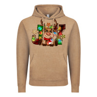 Vintage Coffee reindeer joy christmas Vintage Hoodie - CowGirlArtShop
