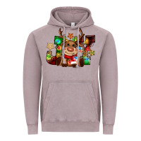 Vintage Zinc reindeer joy christmas Vintage Hoodie - CowGirlArtShop