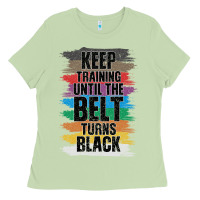 Matcha Black Belt Martial Art Training Karate TaeKwonDo Ladies Tee - Bettercallsaul