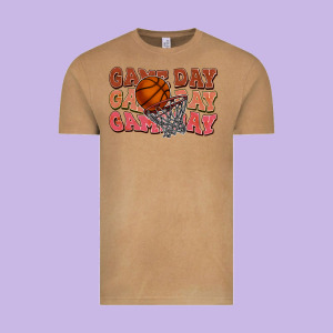 Game Day Game Day Game Day Basketball Vintage Tee Designed By Howdyjamesfarm