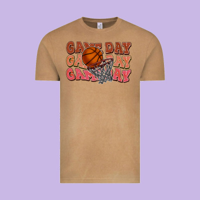 Game Day Game Day Game Day Basketball Vintage Tee Designed By Howdyjamesfarm