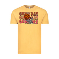Vintage Mustard game day game day game day basketball Vintage Tee - HowdyJamesFarm