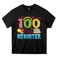 Black 100 days brighter Heavy Core Tee - Artiststas