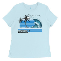Baby Blue California The Perfect Wave Ladies Tee - Bettercallsaul