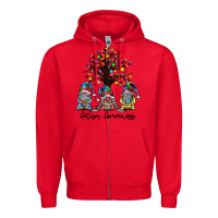Red autism awarenes Zipper Hoodie - SublimationCraftShop