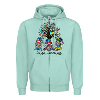 Seafoam autism awarenes Zipper Hoodie - SublimationCraftShop