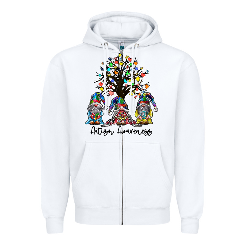 Autism Awarenes Zipper Hoodie by SublimationCraftShop | Teevron