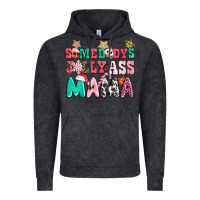 Vintage Black somebody jolly ass mama pink christmas Vintage Hoodie - CowGirlArtShop