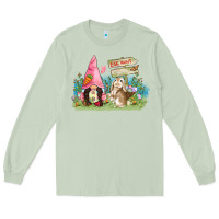 Matcha Easter gnome and rabbit egg hunt  Easter Day Long Sleeve Tee - CowGirlArtShop