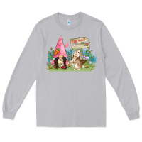 Moon Dust Easter gnome and rabbit egg hunt  Easter Day Long Sleeve Tee - CowGirlArtShop