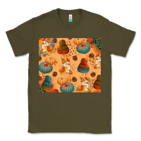 Army Green Fall Pumpkins Autumn Coffee Classic Tee - texasbilliewilder