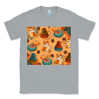 Heather Grey Fall Pumpkins Autumn Coffee Classic Tee - texasbilliewilder