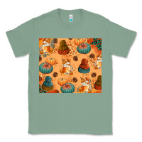 Sage Fall Pumpkins Autumn Coffee Classic Tee - texasbilliewilder