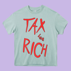 Tax The Rich Shirt (on Back)political T Shirts For Women Men T Shirt Heavy Core Tee Designed By Minhpixels