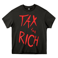 Asphalt tax the rich shirt (on back)political t shirts for women men t shirt Heavy Core Tee - minhPixels
