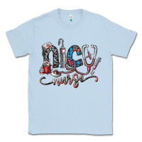 Dusty Blue nice nurse Classic Tee - SublimationCraftShop