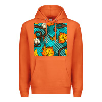 Carrot autumn leaves seamless pattern Premium Hoodie - BundleAndBundleShop