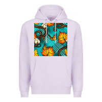 Lilac autumn leaves seamless pattern Premium Hoodie - BundleAndBundleShop