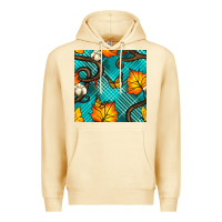 Pina Colada autumn leaves seamless pattern Premium Hoodie - BundleAndBundleShop