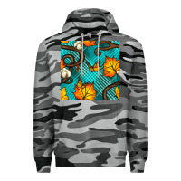 Slate Camo autumn leaves seamless pattern Premium Hoodie - BundleAndBundleShop