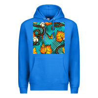True Royal autumn leaves seamless pattern Premium Hoodie - BundleAndBundleShop