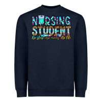 Navy Nursing Student No Sleep No Money No Life Heavyweight Sweatshirt - CowhideDigitalArt