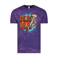 Mama Football Lightning Bolt Vintage Tee | Teevron