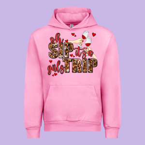 Oh Sip Its A Girls Trip Urban Hoodie Designed By Adodesignshop