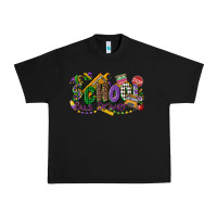 Black school bus driver mardi gras Urban Heavy Tee - CowGirlArtShop