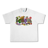 School Bus Driver Mardi Gras Urban Heavy Tee | Teevron